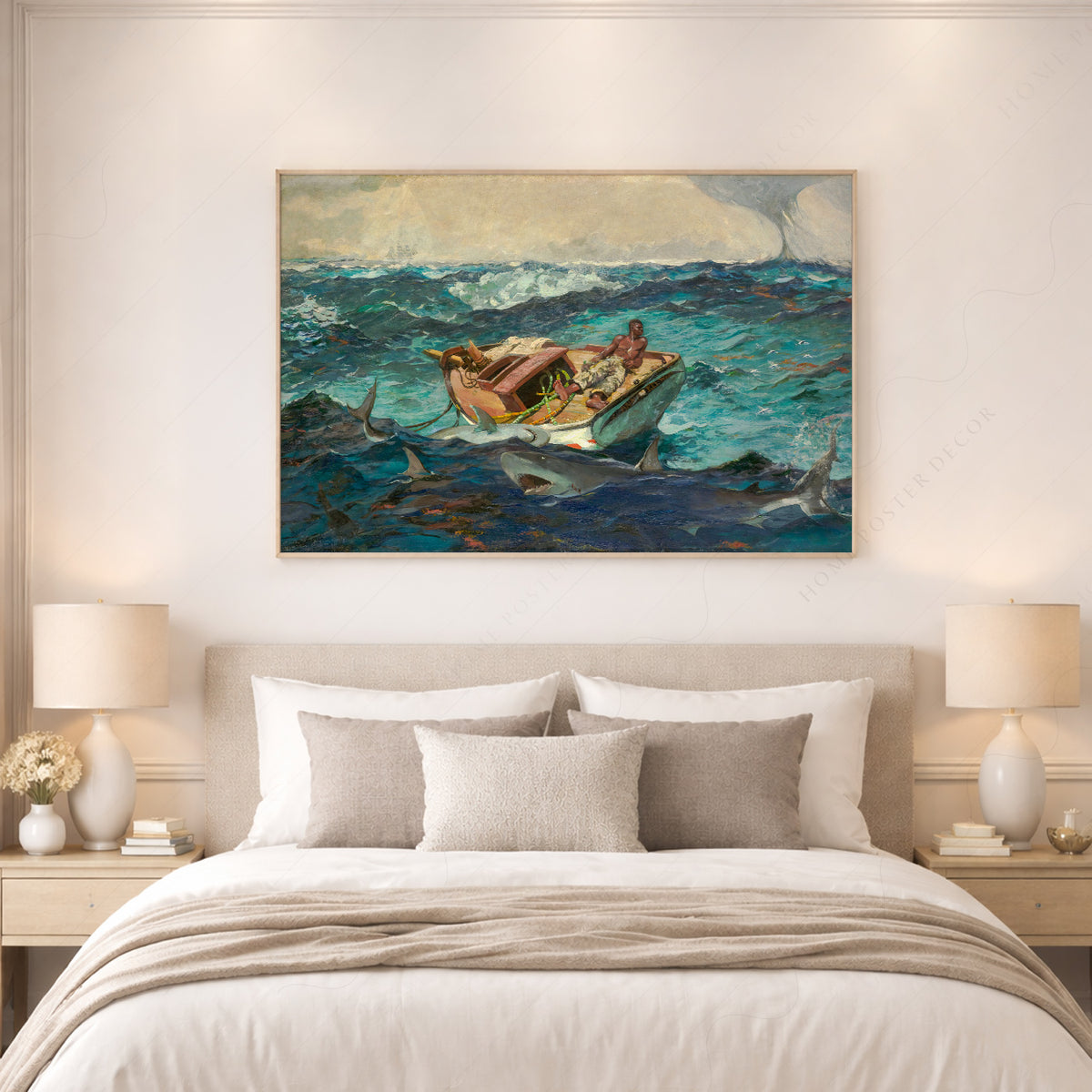 Winslow Homer Boat among the Waves Art Print — artwork preview 17
