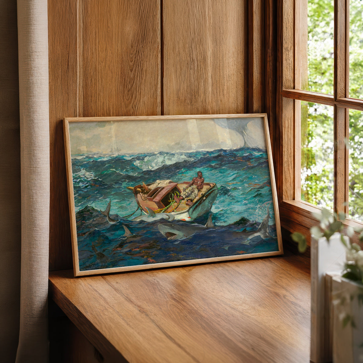 Winslow Homer Boat among the Waves Art Print — artwork preview 22