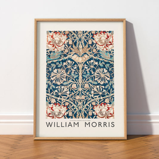 William Morris Honeysuckle Art Print – Arts and Crafts Wall Decor — artwork preview 2