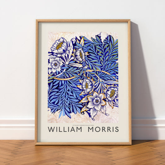 William Morris Tulip and Willow Indigo Print – Arts & Crafts Wall Art — artwork preview 2