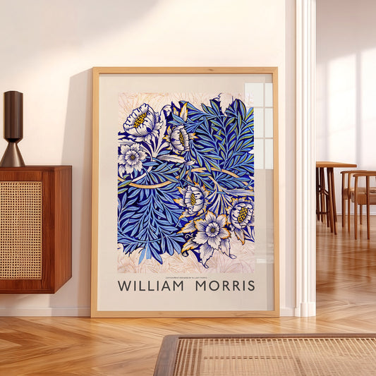 William Morris Tulip and Willow Indigo Print – Arts & Crafts Wall Art — artwork preview 5