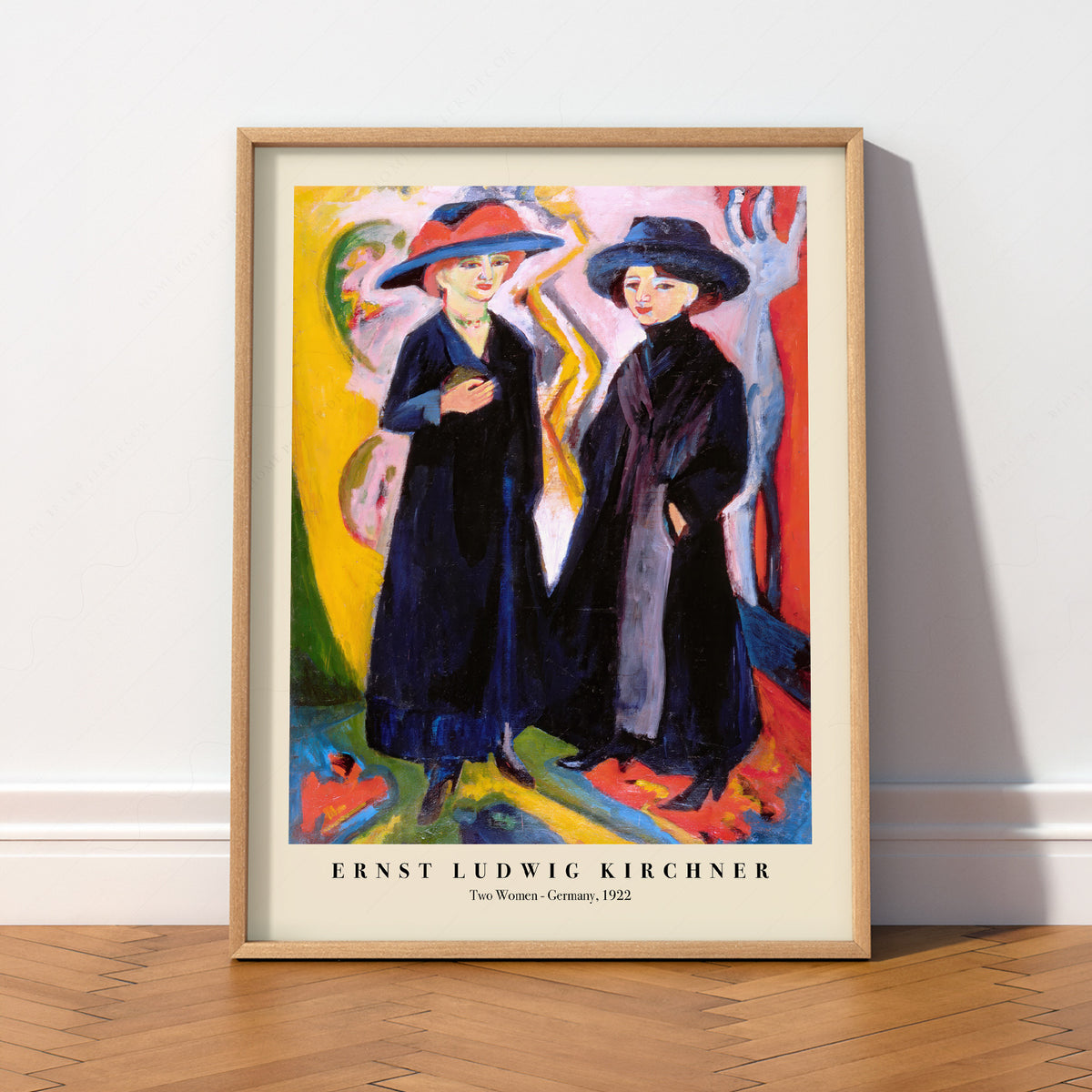 Ernst Ludwig Kirchner Two Women Exhibition Poster Art Print — artwork preview 2