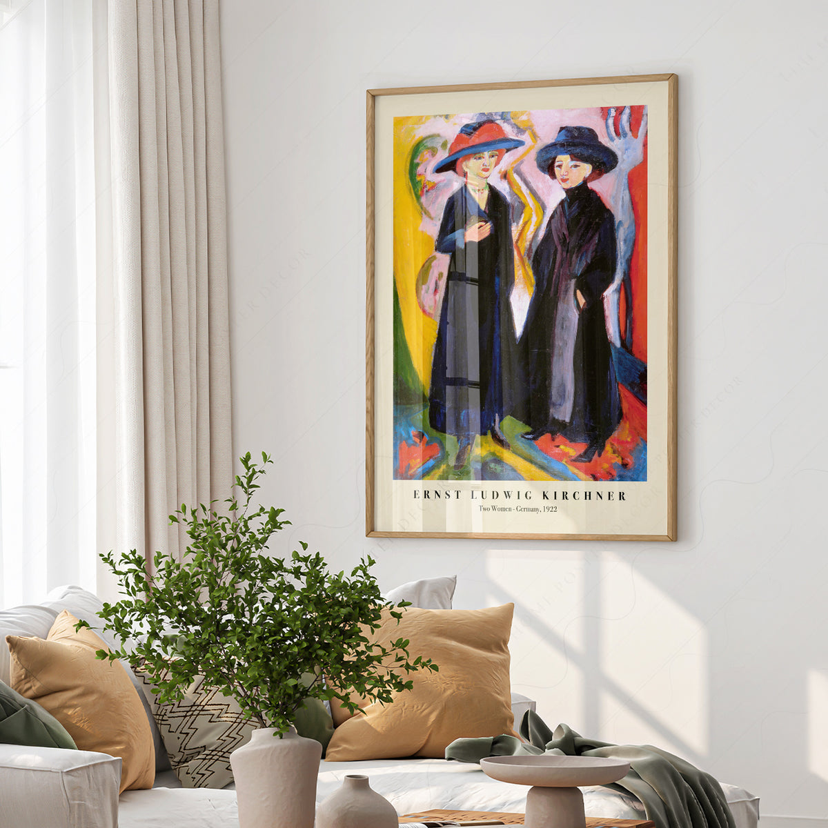 Ernst Ludwig Kirchner Two Women Exhibition Poster Art Print — artwork preview 6