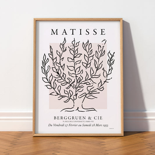 Henri Matisse Le Platane Exhibition Poster – Minimalist Botanical Art — artwork preview 2