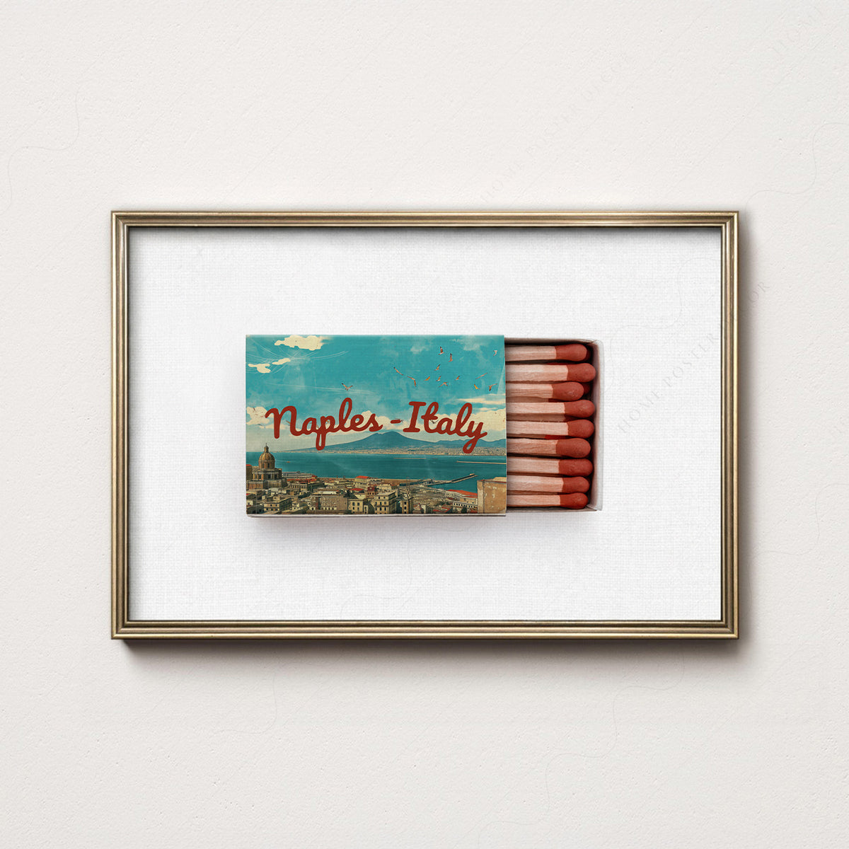 Naples Italy Matchbox Art Print — artwork preview 7