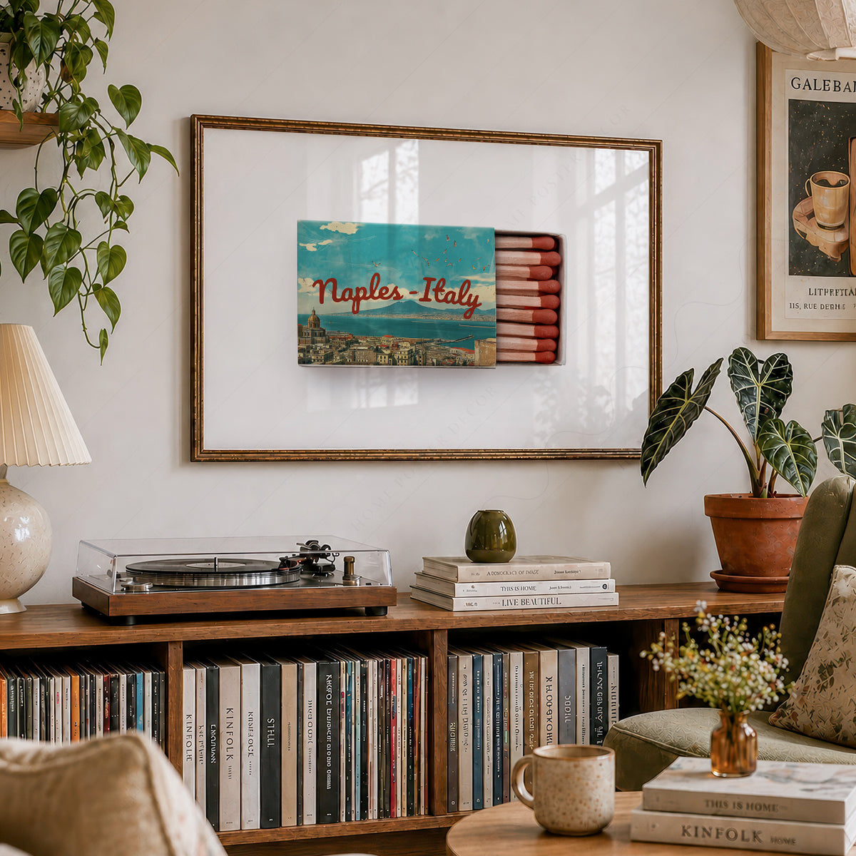 Naples Italy Matchbox Art Print — artwork preview 19