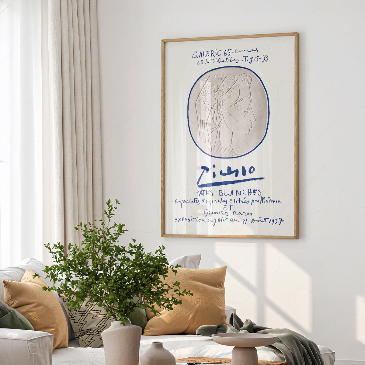Pablo Picasso Galerie 65 Pâtes Blanches Exhibition Poster – Modern Art Print — artwork preview 6