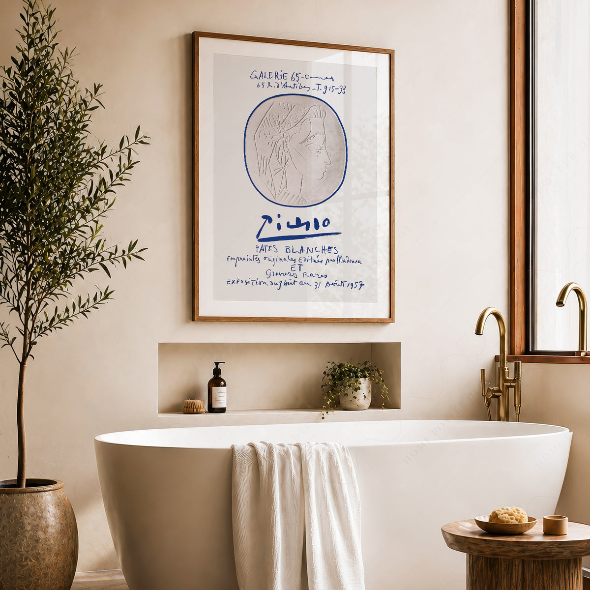 Pablo Picasso Galerie 65 Pâtes Blanches Exhibition Poster – Modern Art Print — artwork preview 22