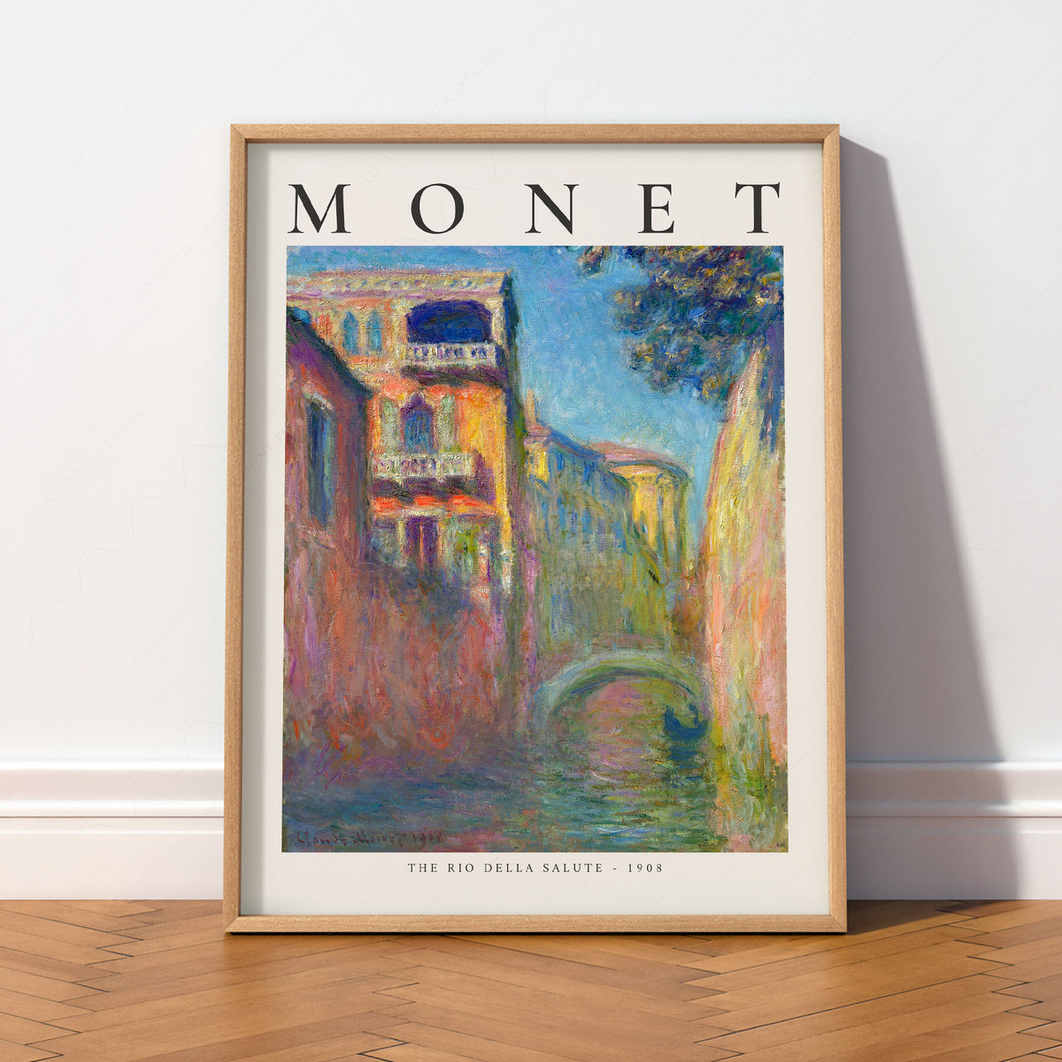 Claude Monet Rio della Salute Exhibition Poster Art Print — artwork preview 2