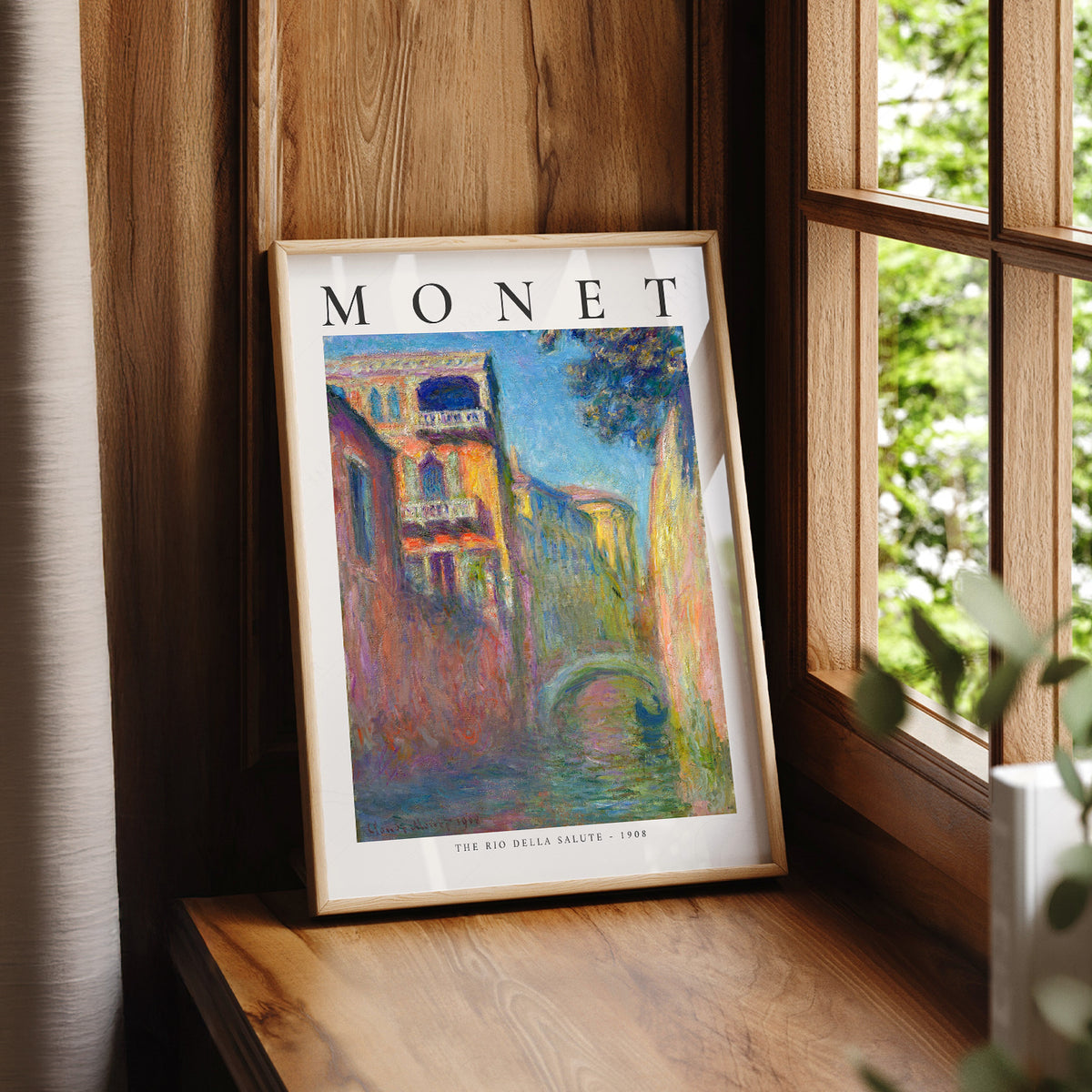 Claude Monet Rio della Salute Exhibition Poster Art Print — artwork preview 7