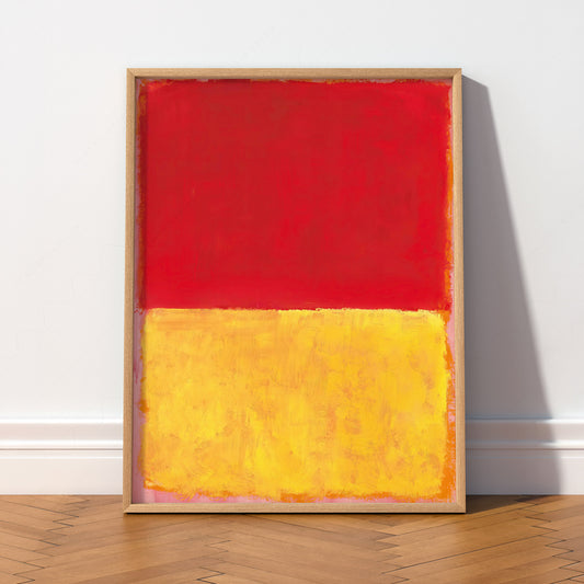 Mark Rothko Red and Yellow Abstract Art Print – Modern Wall Decor — artwork preview 2