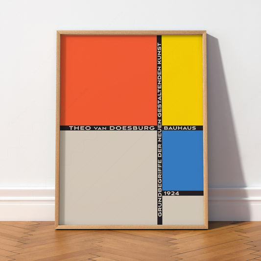 Theo van Doesburg Bauhaus 1924 Art Print – De Stijl Wall Poster — artwork preview 2