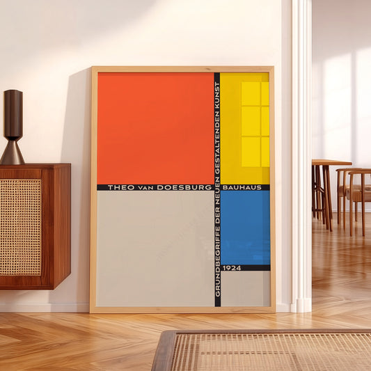 Theo van Doesburg Bauhaus 1924 Art Print – De Stijl Wall Poster — artwork preview 5