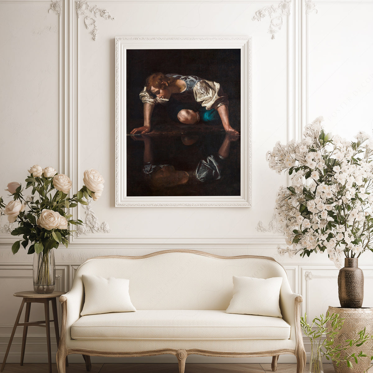 Caravaggio Narcissus Art Print – Baroque Masterpiece Wall Art Poster — artwork preview 17