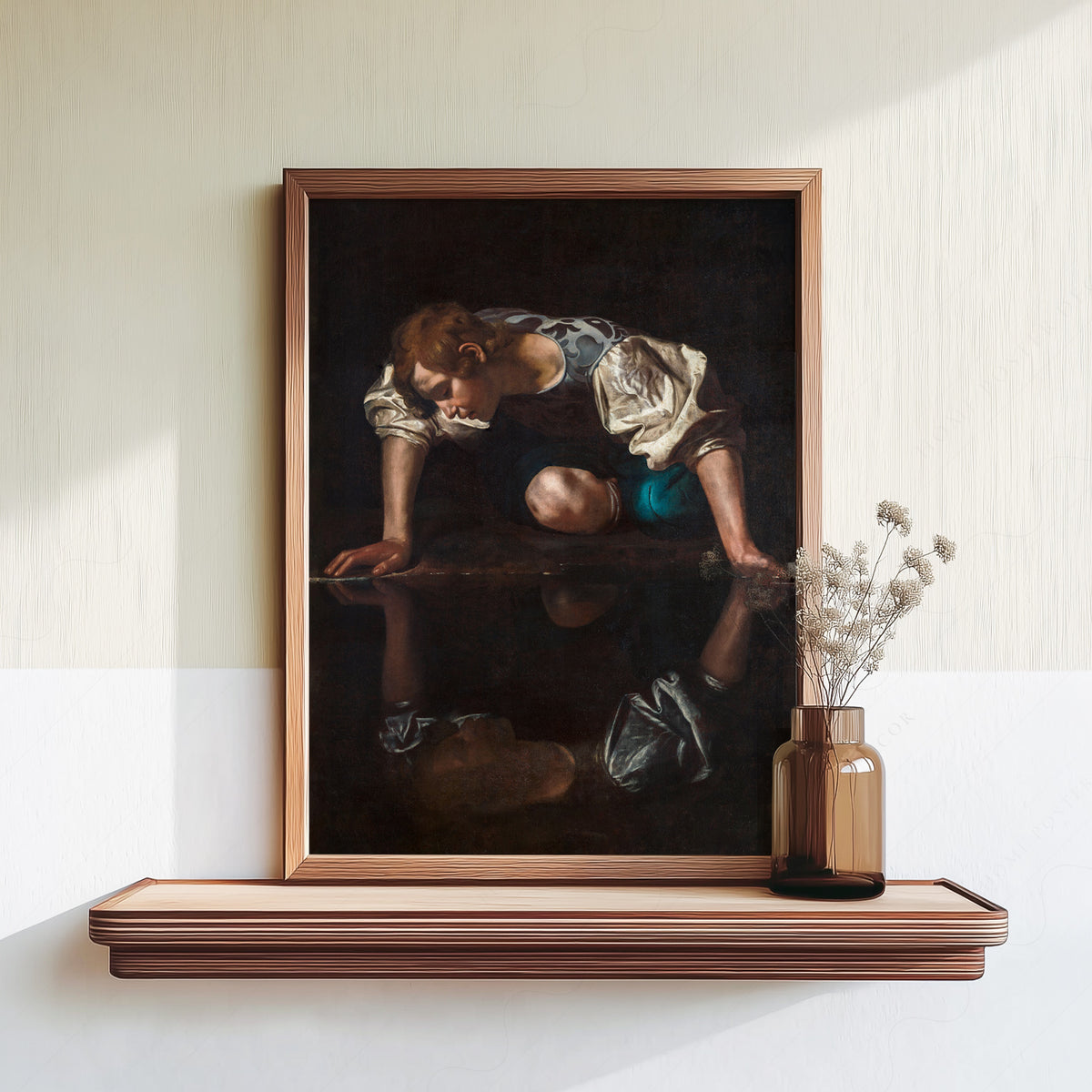 Caravaggio Narcissus Art Print – Baroque Masterpiece Wall Art Poster — artwork preview 18