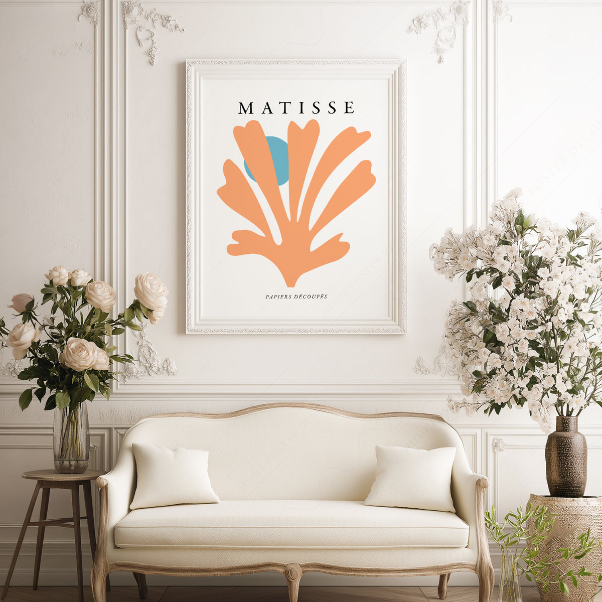 Henri Matisse Peach Organic Leaf Art Print — artwork preview 17