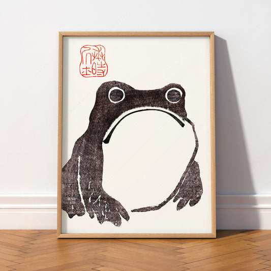 Matsumoto Hoji Frog Art Print – Vintage Japanese Woodblock Poster — artwork preview 2