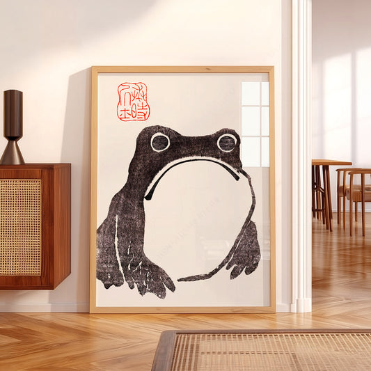Matsumoto Hoji Frog Art Print – Vintage Japanese Woodblock Poster — artwork preview 5