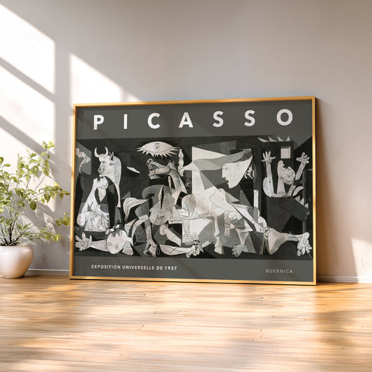 Pablo Picasso Guernica Exhibition Poster – Modern Cubist Wall Art — artwork preview 2