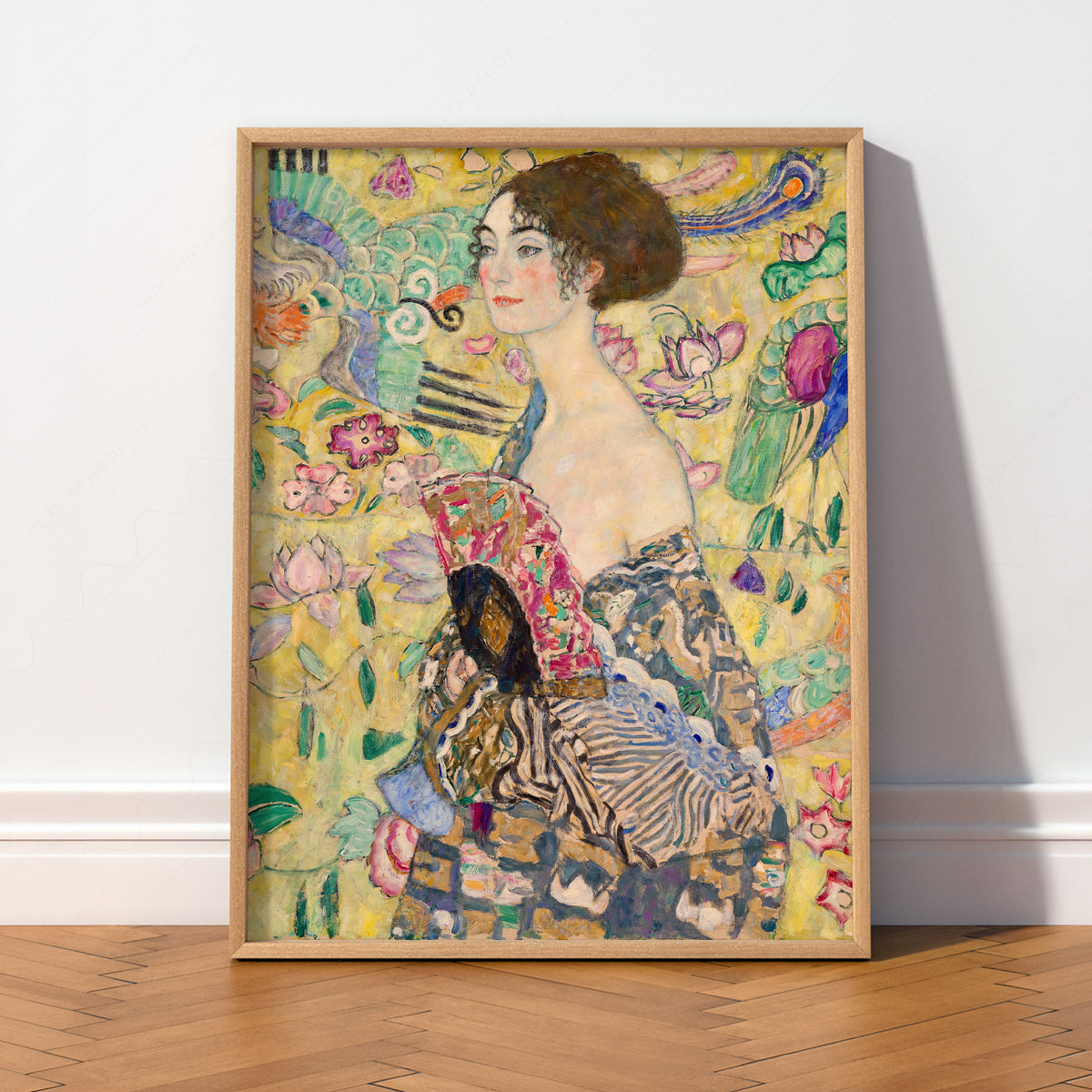 Gustav Klimt Lady with a Fan Art Print — artwork preview 2