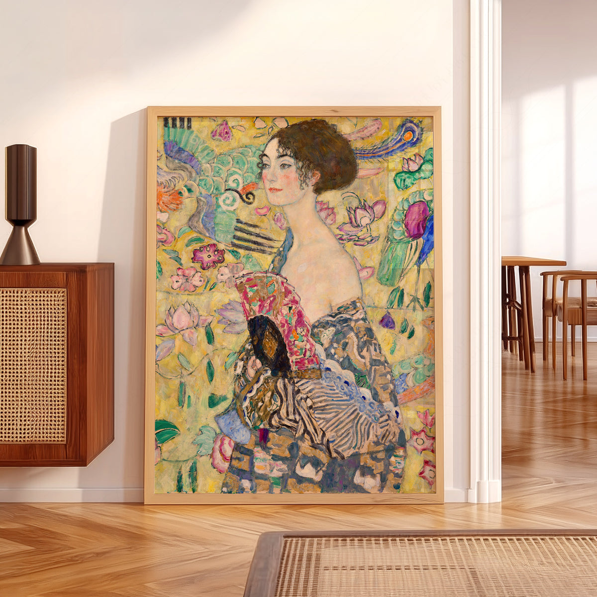 Gustav Klimt Lady with a Fan Art Print — artwork preview 5