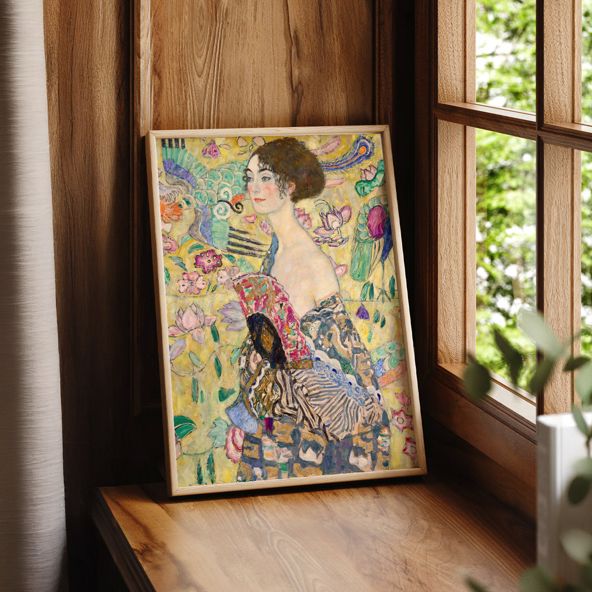 Gustav Klimt Lady with a Fan Art Print — artwork preview 7