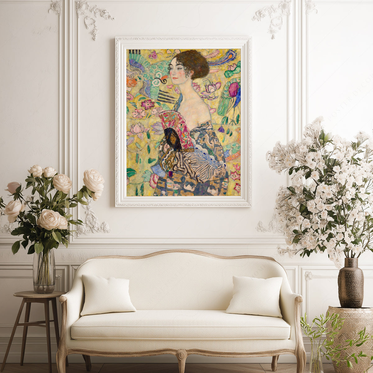 Gustav Klimt Lady with a Fan Art Print — artwork preview 17
