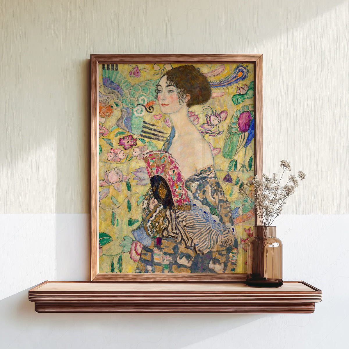 Gustav Klimt Lady with a Fan Art Print — artwork preview 18