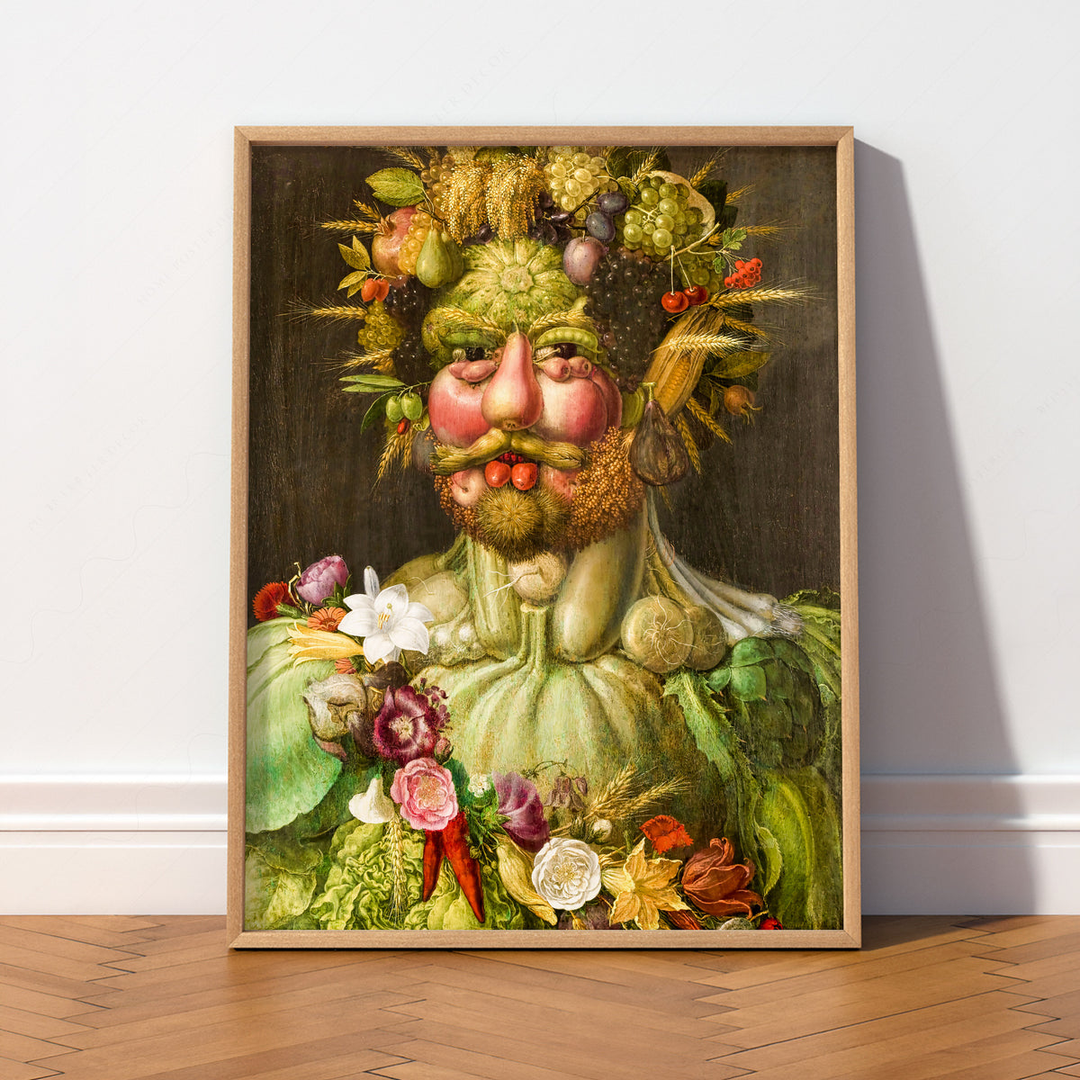 Giuseppe Arcimboldo Floral and Fruit Portrait Art Print — artwork preview 2