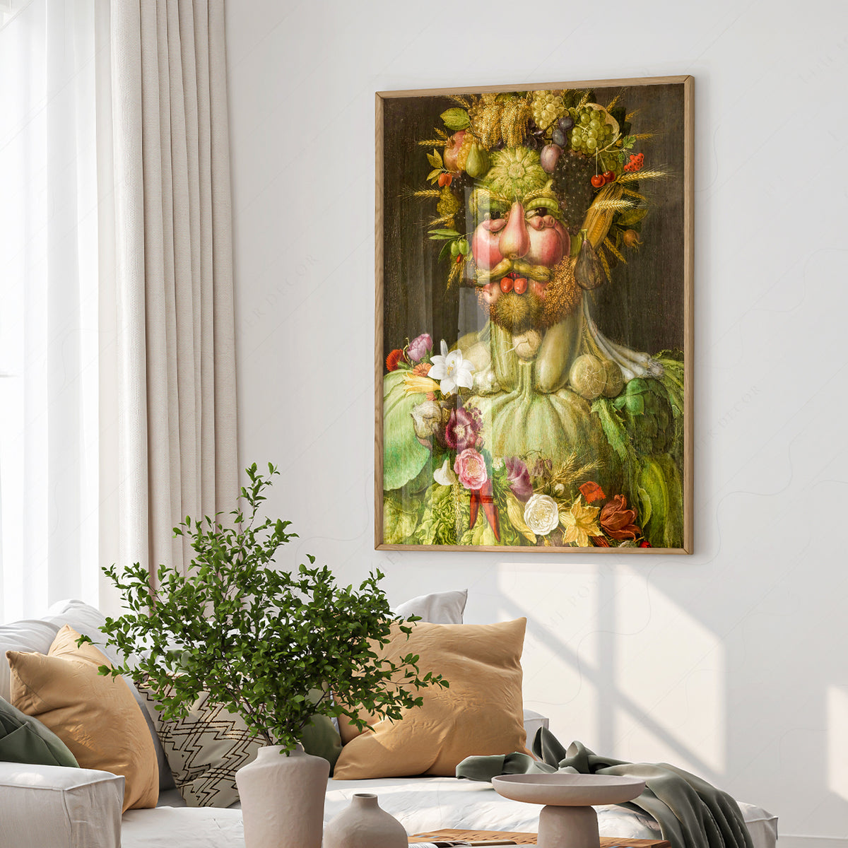Giuseppe Arcimboldo Floral and Fruit Portrait Art Print — artwork preview 6