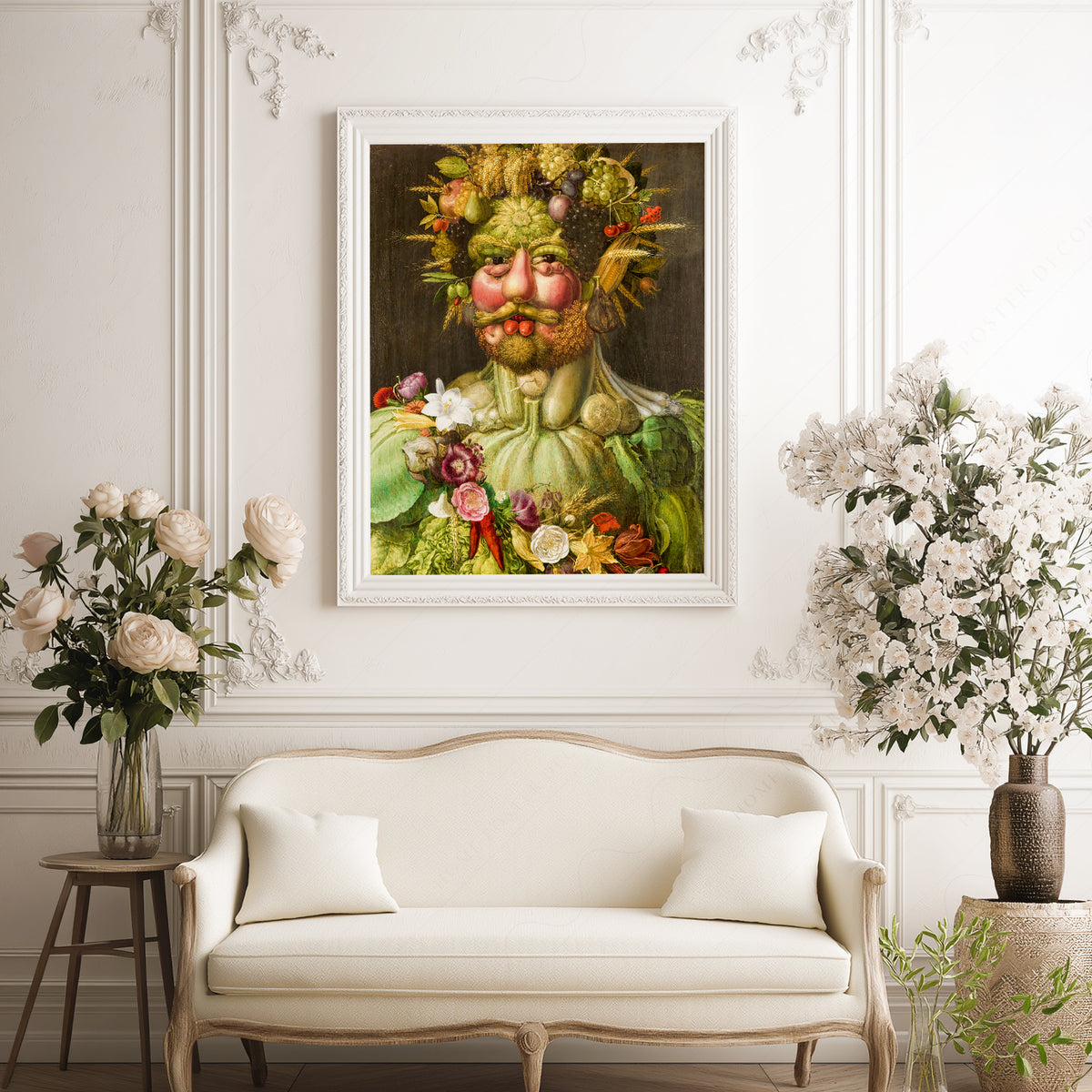 Giuseppe Arcimboldo Floral and Fruit Portrait Art Print — artwork preview 17
