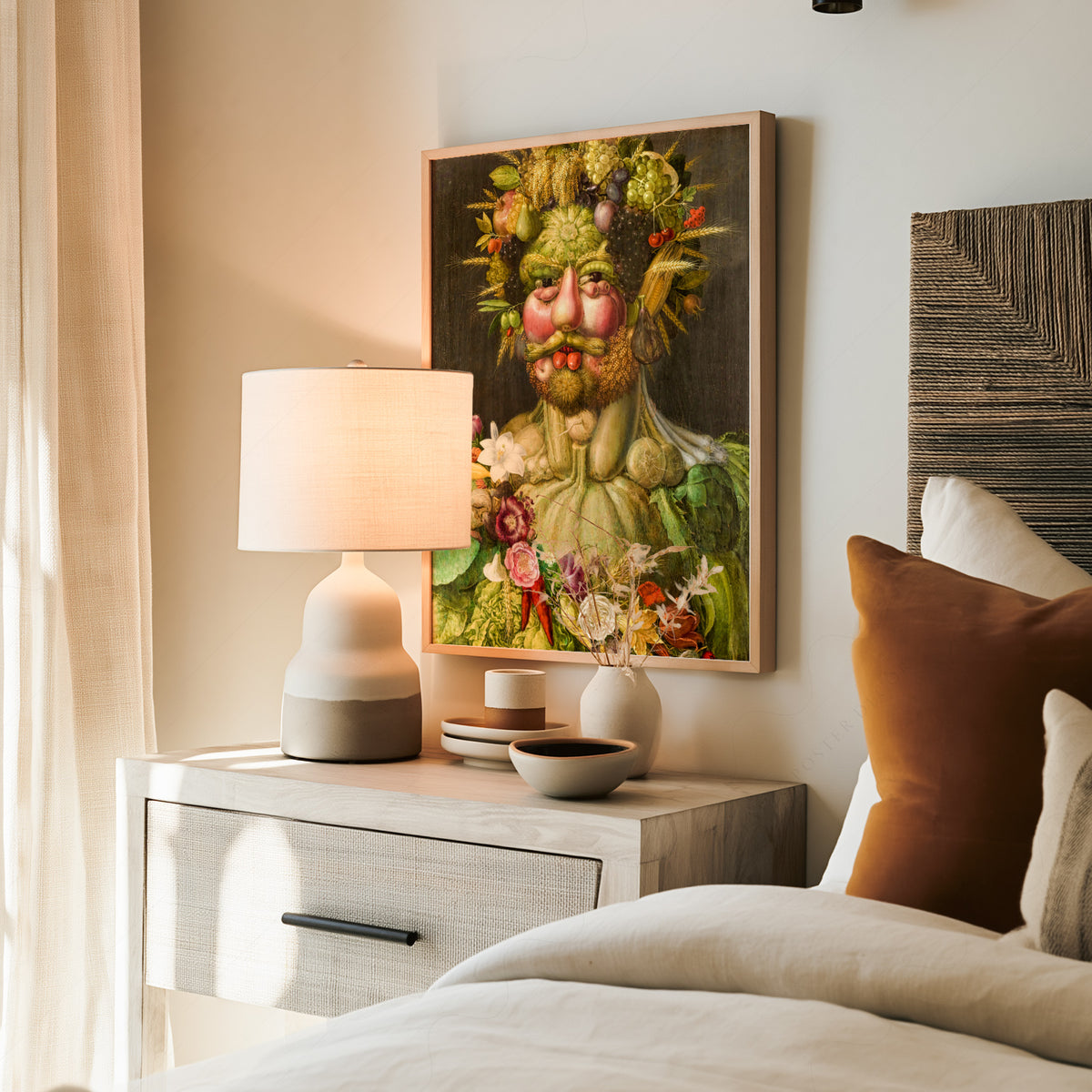 Giuseppe Arcimboldo Floral and Fruit Portrait Art Print — artwork preview 19