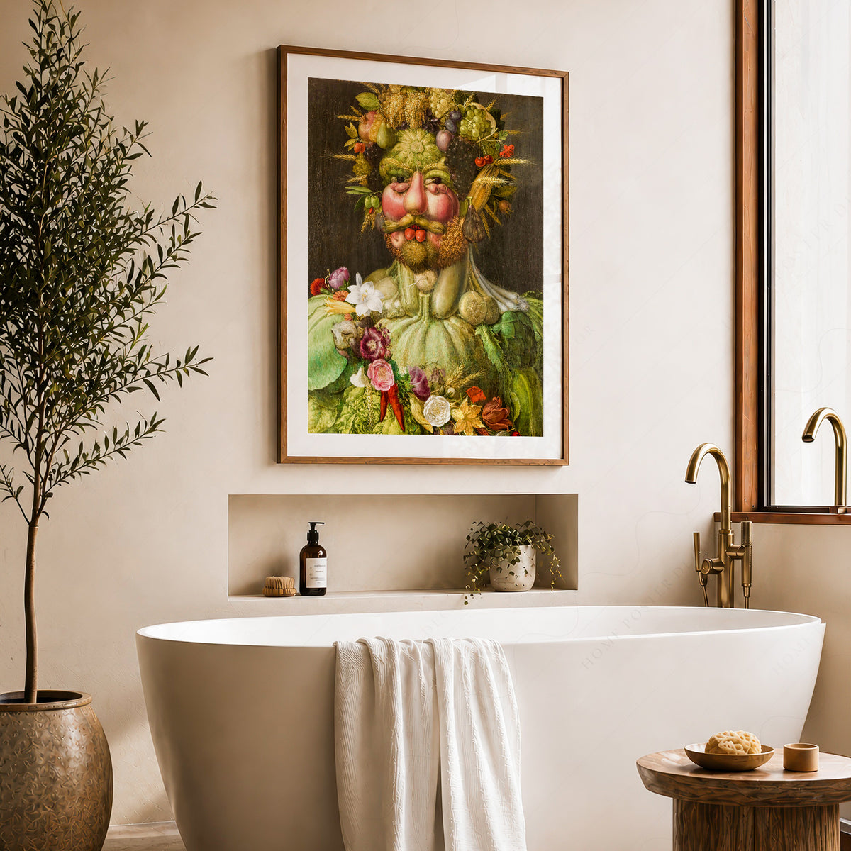 Giuseppe Arcimboldo Floral and Fruit Portrait Art Print — artwork preview 22