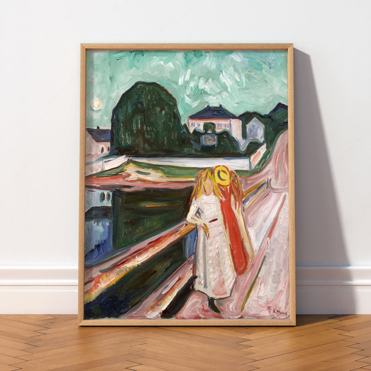 Edvard Munch Girls on the Pier Art Print — artwork preview 2