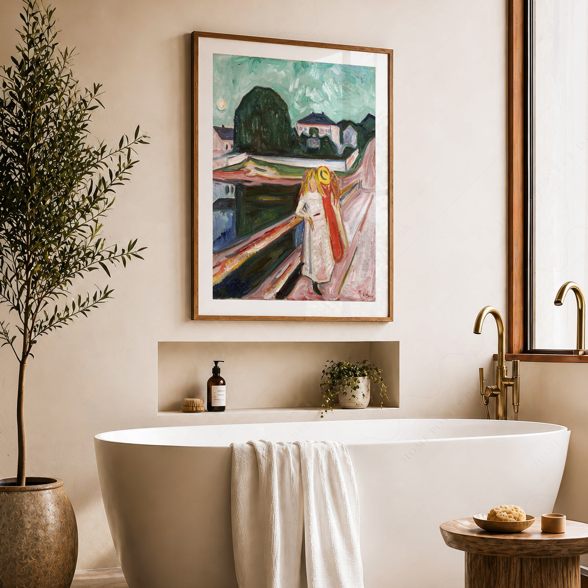 Edvard Munch Girls on the Pier Art Print — artwork preview 22