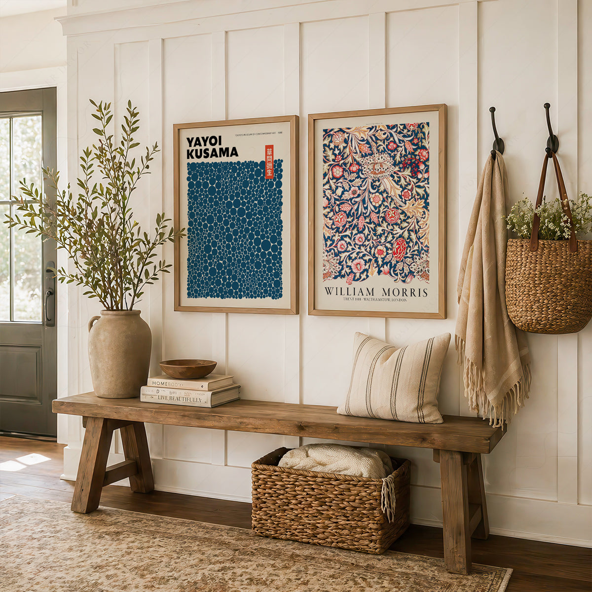 Kusama and Morris Blue Pair – Set of 2 Art Prints — artwork preview 16