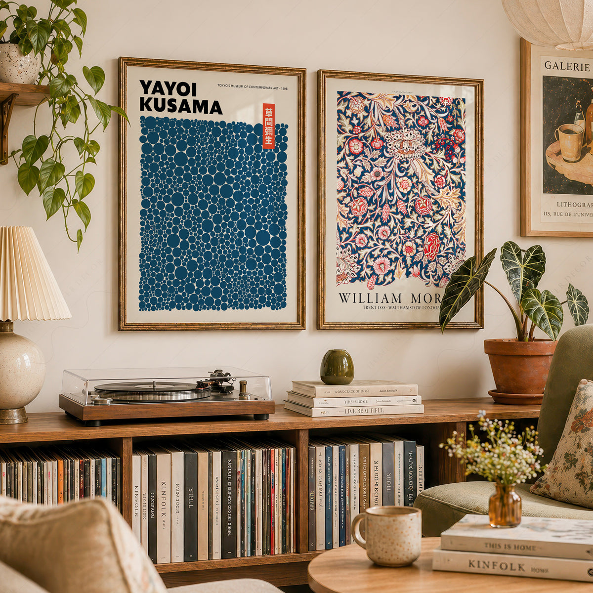 Kusama and Morris Blue Pair – Set of 2 Art Prints — artwork preview 23