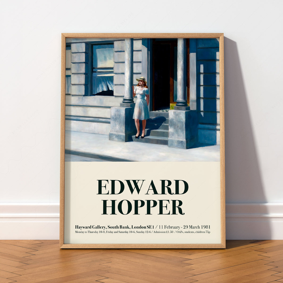 Edward Hopper Summertime Exhibition Poster Art Print — artwork preview 2