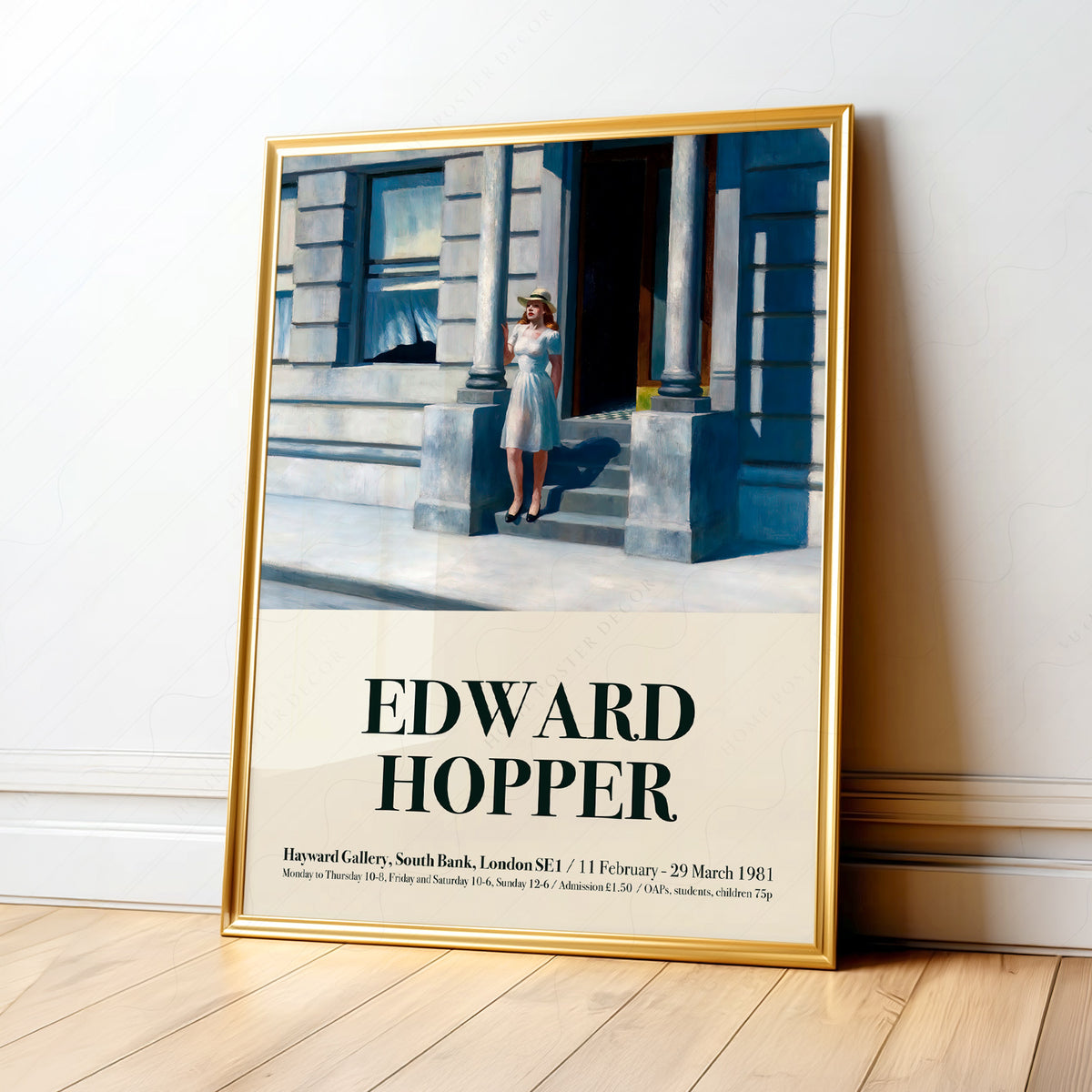 Edward Hopper Summertime Exhibition Poster Art Print — artwork preview 1