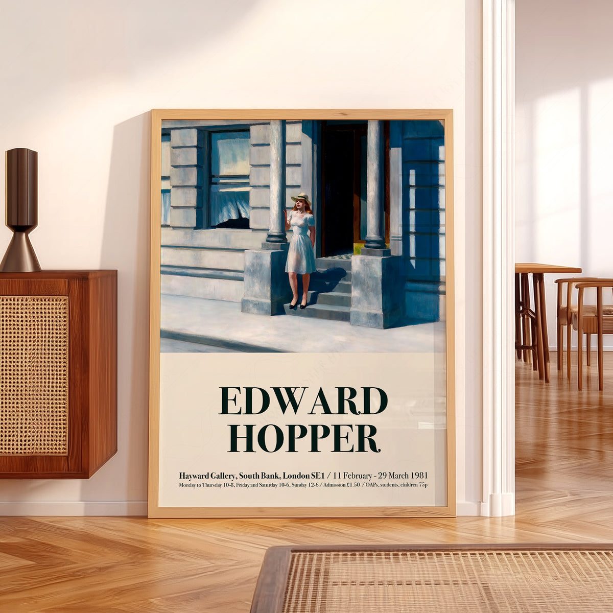Edward Hopper Summertime Exhibition Poster Art Print — artwork preview 5