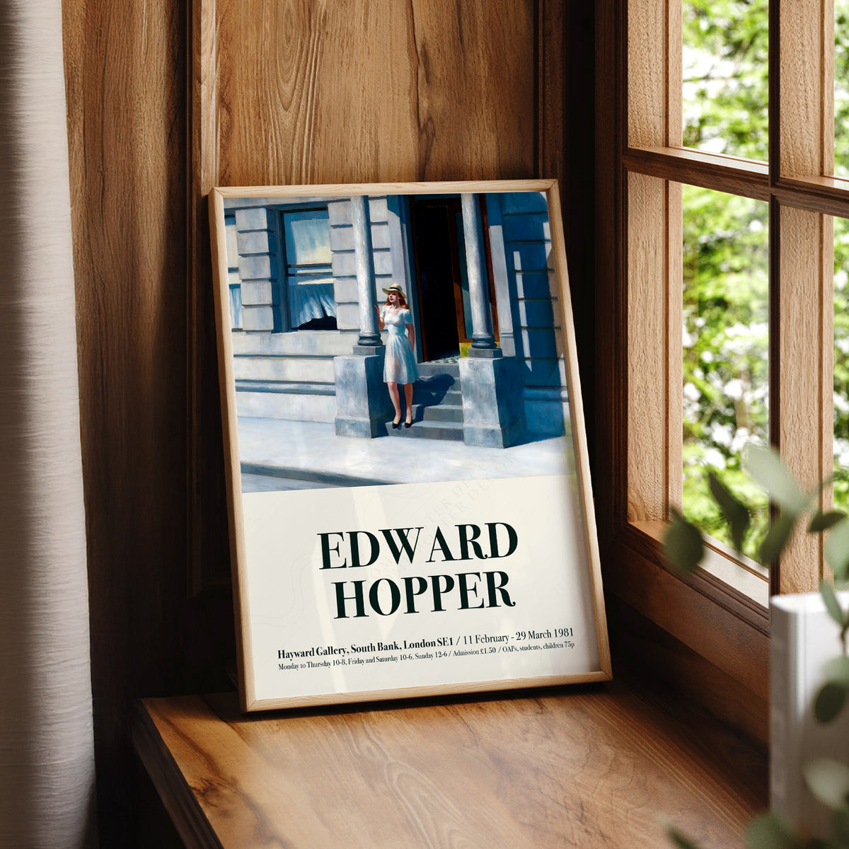 Edward Hopper Summertime Exhibition Poster Art Print — artwork preview 7