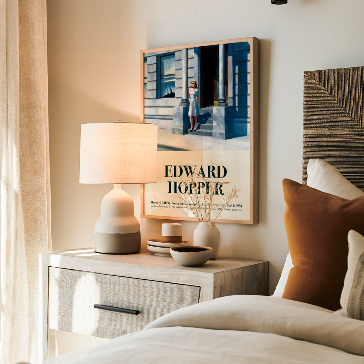 Edward Hopper Summertime Exhibition Poster Art Print — artwork preview 19