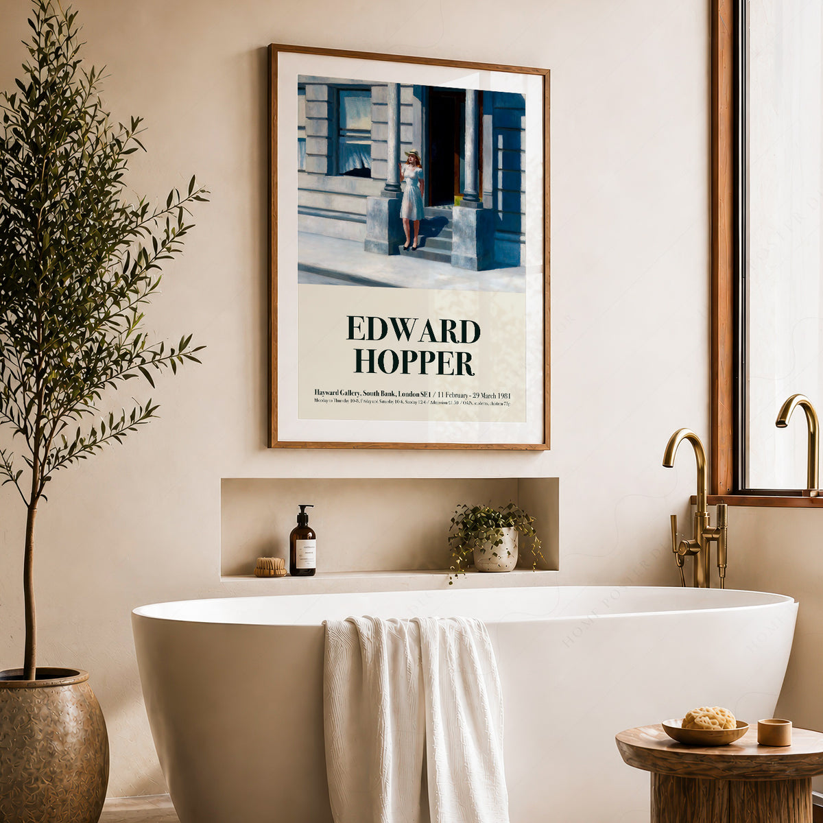 Edward Hopper Summertime Exhibition Poster Art Print — artwork preview 22