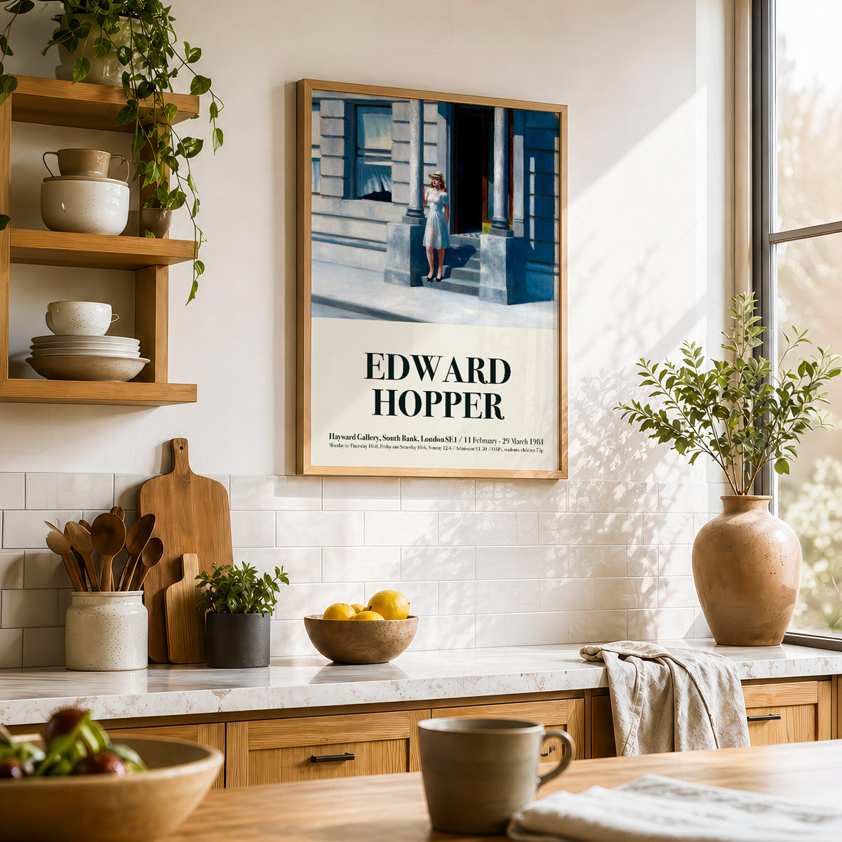 Edward Hopper Summertime Exhibition Poster Art Print — artwork preview 23