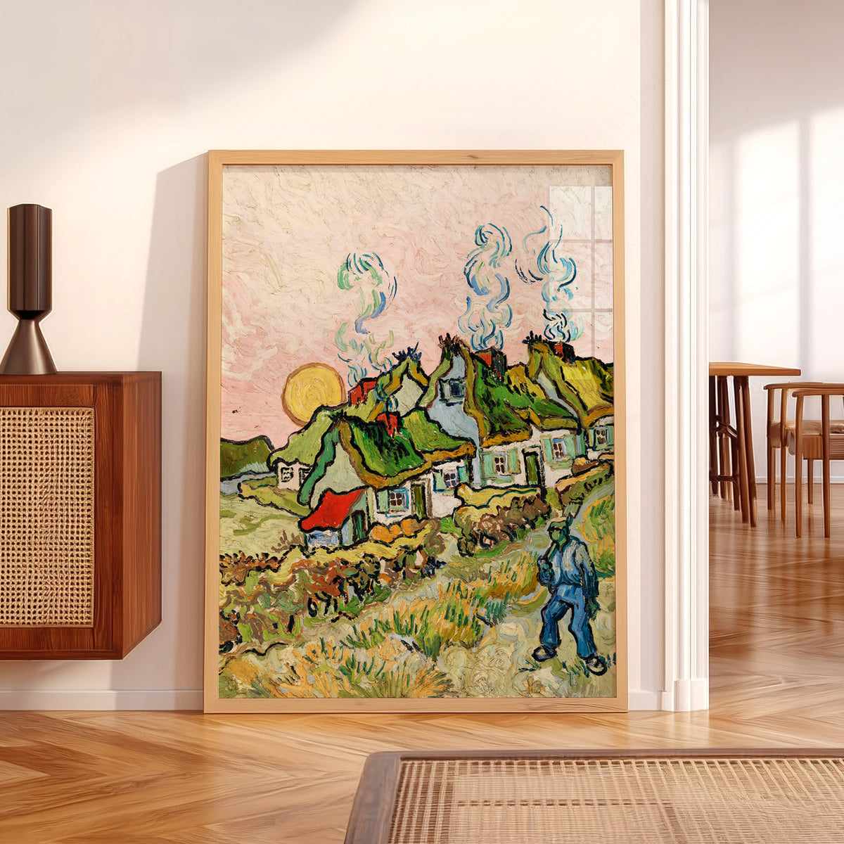 Vincent van Gogh Houses and a Figure Art Print — artwork preview 5