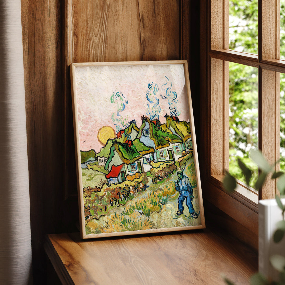 Vincent van Gogh Houses and a Figure Art Print — artwork preview 7