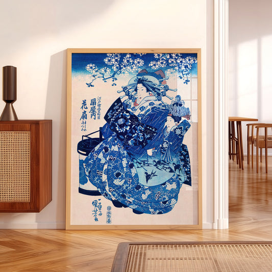 Utagawa Kuniyoshi Ogiya uchi Hanaogi Print – Japanese Ukiyo-e Wall Art — artwork preview 5