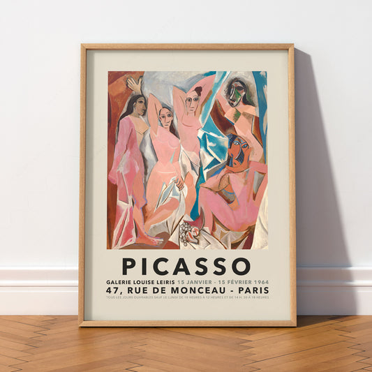 Pablo Picasso Les Demoiselles d'Avignon Art Print – Cubist Wall Art — artwork preview 2