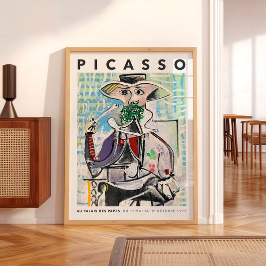 Pablo Picasso Homme à la Pipe Art Print – Cubist Exhibition Poster — artwork preview 5