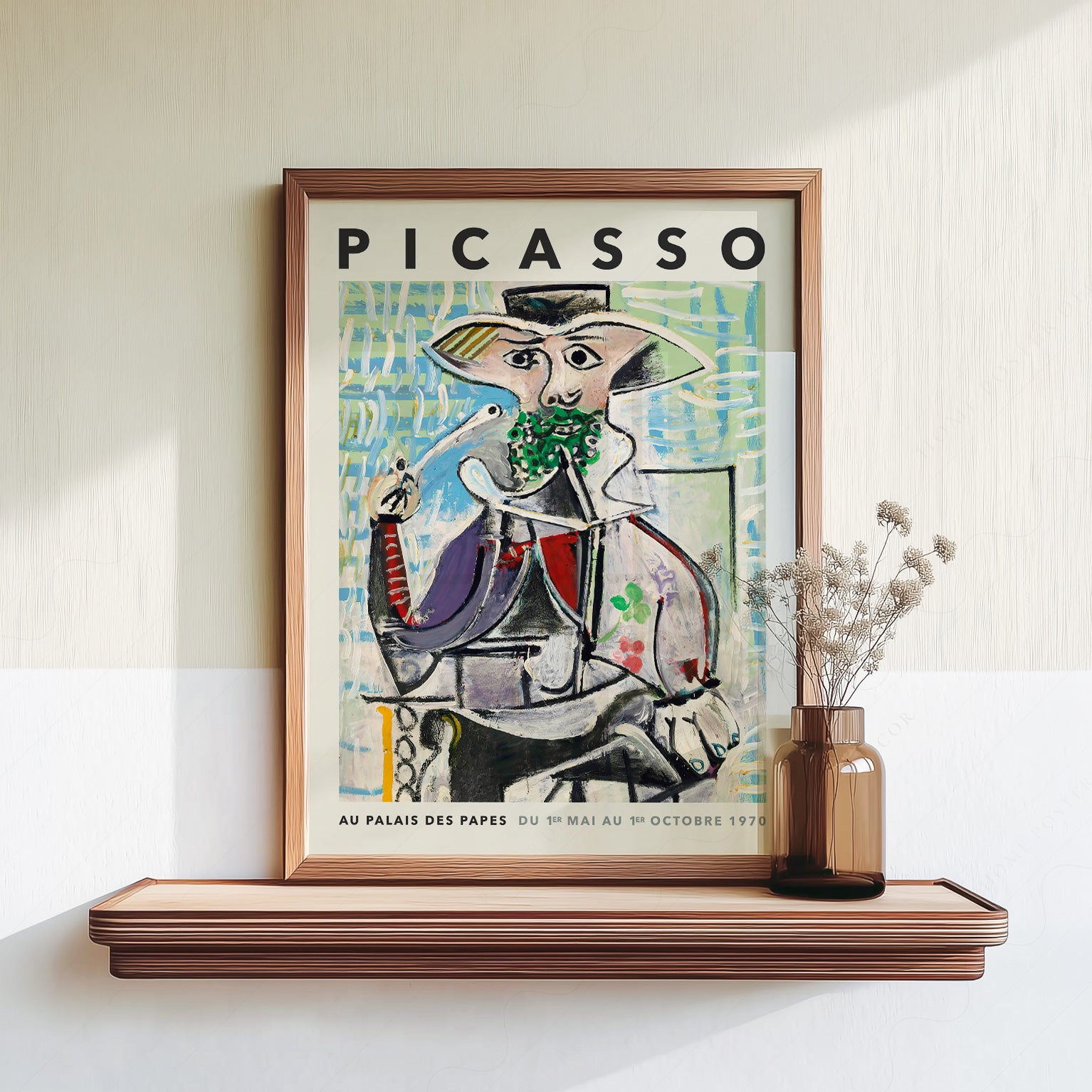 Pablo Picasso Homme à la Pipe Art Print – Cubist | Home Poster Decor
